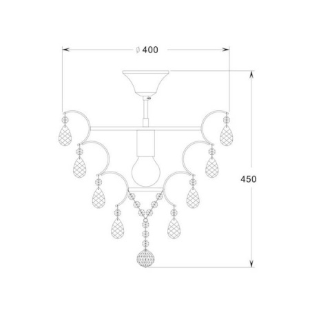 Потолочные люстры — Потолочная люстра Zumaline Fusion RLX93410-1 купить в 