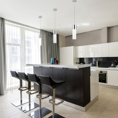 Подвесные светильники — Подвесной светильник Eurosvet 50135/1 LED хром/белый купить в 