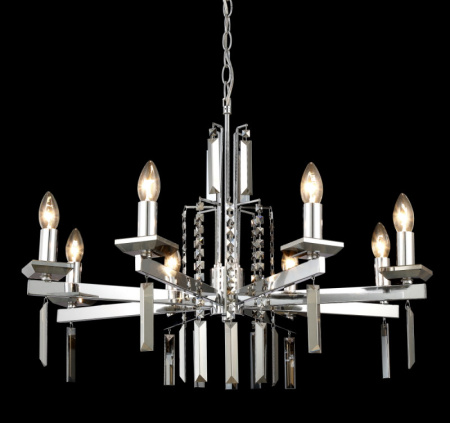 Люстры подвесные — Подвесная люстра Crystal Lux MARRON SP8 CHROME купить в 