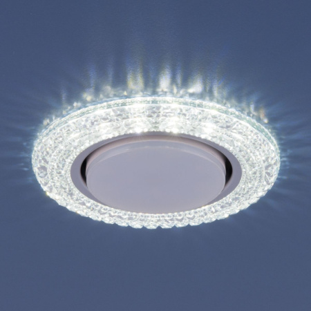 Встраиваемые точечные светильники — Встраиваемый светильник Elektrostandard 3030 GX53 CL прозрачный купить в 