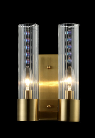 Настенные бра — Бра Crystal Lux OTONO AP2 BRASS/TRANSPARENTE купить в 