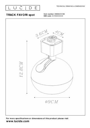 Подвесные светильники — Подвесной светильник LUCIDE 09953/01/30 купить в 