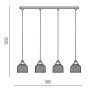 Подвесные светильники — Подвесной светильник Azzardo Mora 4 line AZ2111 купить в 