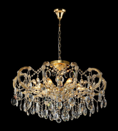 Люстры подвесные — Подвесная люстра Crystal Lux HOLLYWOOD SP-PL8 GOLD D800 купить в 