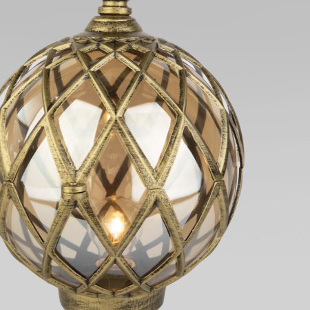 Низкие уличные фонари — Садово-парковый светильник Elektrostandard Sirius S черное золото купить в 