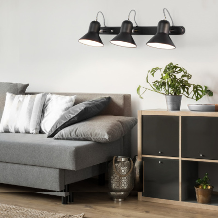 Споты — Спот Eurosvet 20083/3 черный/хром купить в  Споты — Спот Eurosvet 20083/3 черный/хром купить в