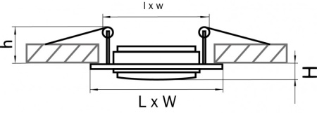Встраиваемые точечные светильники — Встраиваемый светильник Lightstar 011611 купить в 
