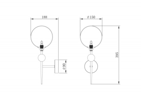 Настенные бра — Бра Freya FR5115WL-01BZ купить в 