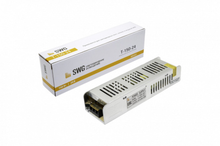 Блоки питания для светодиодных лент — Блок питания для светодиодной ленты SWG T-150-24 купить в 