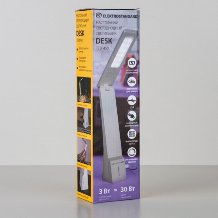 Настольные лампы — Настольная лампа Elektrostandard Desk белый/золотой (TL90450) купить в 