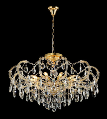 Люстры подвесные — Подвесная люстра Crystal Lux HOLLYWOOD SP-PL10 GOLD D1000 купить в 