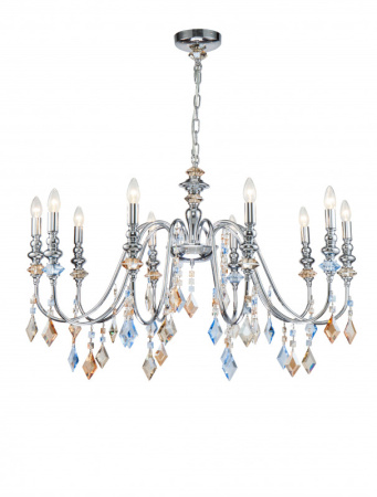 Люстры подвесные — Подвесная люстра Lucia Tucci MAYA 4450.10 chrome купить в 