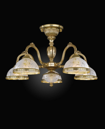 Люстры на штанге — Люстра на штанге Reccagni Angelo PL 6322/5 купить в 