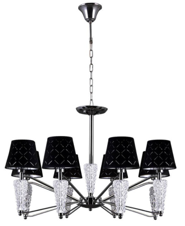 Люстры подвесные — Подвесная люстра Lumien Hall Элисон 1016/8H-CR-BK купить в 