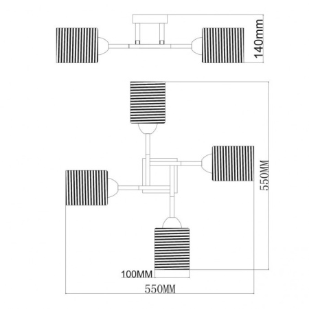 Люстры на штанге — Люстра на штанге DeMarkt 106010904 купить в 