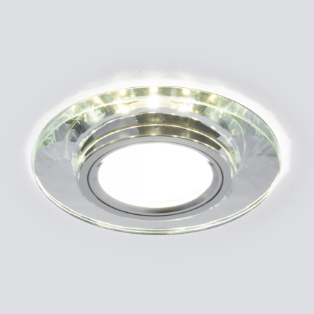 Встраиваемые точечные светильники — Встраиваемый светильник Elektrostandard 2228 MR16 SL зеркальный/серебро (8150 MR16 SL) купить в 