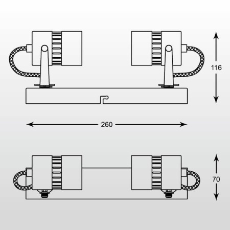 Споты — Спот Zumaline Sica CK99892-2 купить в 