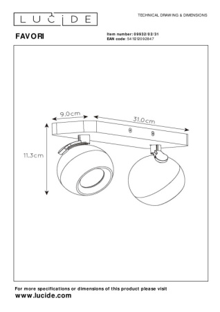 Споты — Спот LUCIDE 09932/02/31 купить в 