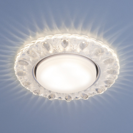 Встраиваемые точечные светильники — Встраиваемый светильник Elektrostandard 3026 GX53 CL прозрачный купить в 