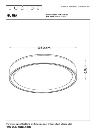 Накладные светильники — Накладной светильник LUCIDE 79182/36/31 купить в 