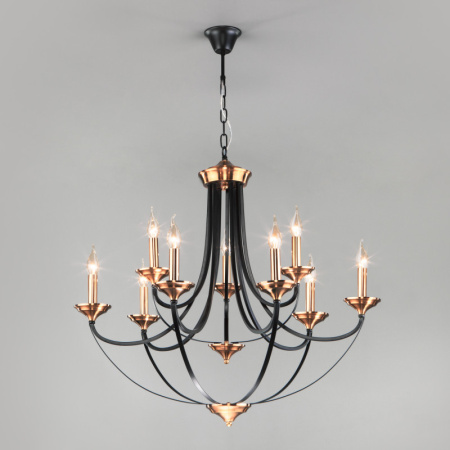 Люстры подвесные — Подвесная люстра Eurosvet 60098/9 черный купить в 