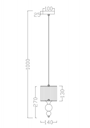 Подвесные светильники — Подвесной светильник Freya FR5093PL-01CH купить в 