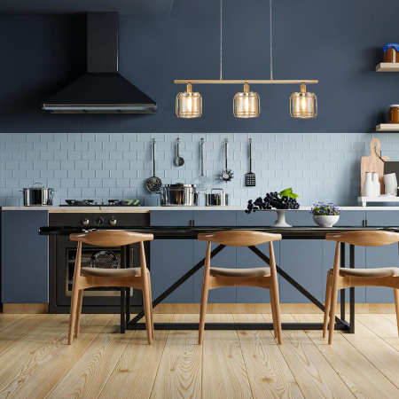 Подвесные светильники — Подвесной светильник Escada Midland 10188/3S Brass купить в  Подвесные светильники — Подвесной светильник Escada Midland 10188/3S Brass купить в