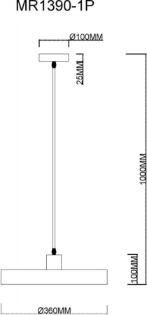 Подвесные светильники — Подвесной светильник MyFar MR1390-1P купить в 
