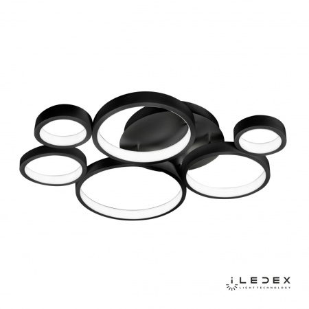 Свет для дома — Потолочная люстра iLedex Ring Star 9004-6-X-T BK купить в  Свет для дома — Потолочная люстра iLedex Ring Star 9004-6-X-T BK купить в
