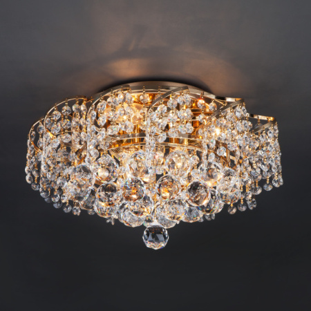 Люстры накладные — Накладная люстра Eurosvet 16017/6 золото Strotskis купить в 