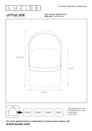 Настольные лампы — Настольная лампа LUCIDE 06802/01/33 купить в 