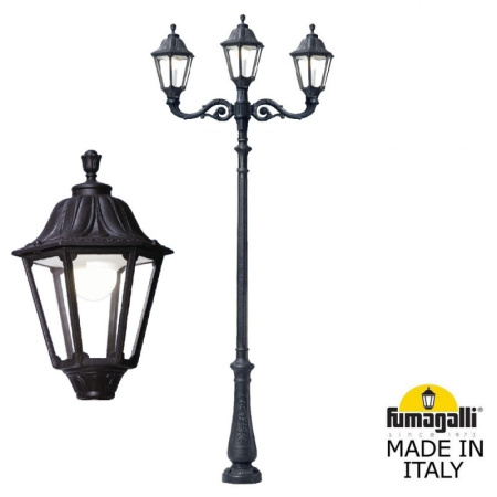 Высокие уличные фонари — Садово-парковый светильник Fumagalli E35.202.M21.AXH27 купить в 