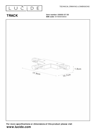Коннекторы — Коннектор LUCIDE 09950/07/30 купить в 