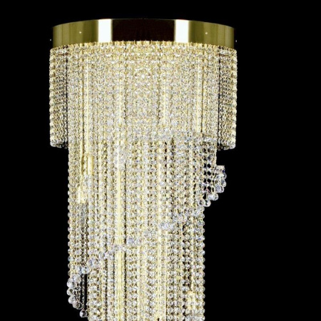 Люстры каскадные — Каскадная люстра Artglass Spiral 500x1800 Balls CE купить в 