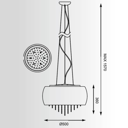 Люстры подвесные — Подвесная люстра Zumaline Vista P0076-06K-F4GQ купить в 