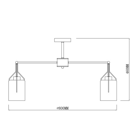 Люстры на штанге — Потолочная люстра Escada DIVITA 688/8P купить в 
