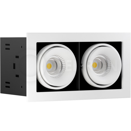 Встраиваемые точечные светильники — Встраиваемый светильник LeDron ON-202-9W WH-BK купить в 