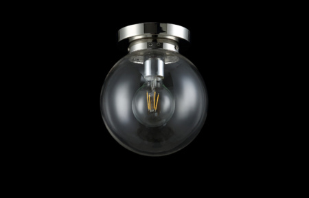 Накладные светильники — Накладной светильник Crystal Lux MARIO PL1 D200 NICKEL/TRANSPARENTE купить в 
