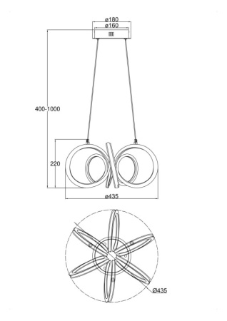 Люстры подвесные — Подвесная люстра Freya FR6047PL-L120W купить в 