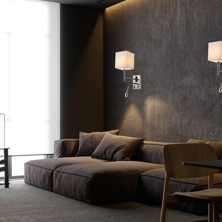 Потолочные светильники — Бра Lumien Hall Torno LH1059/1W-NK-WT купить в 