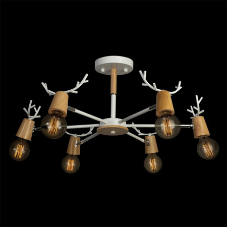 Люстры на штанге — Люстра на штанге LOFT IT 10024/6 White купить в 