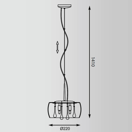 Подвесные светильники — Подвесной светильник Zumaline Rain P0076-01D-F4K9 купить в 