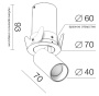 Споты — Спот LeDron DANNY MINI S 40 White купить в  Споты — Спот LeDron DANNY MINI S 40 White купить в