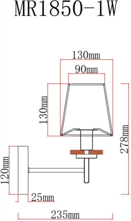 Настенные бра — Бра MyFar MR1850-1W купить в 