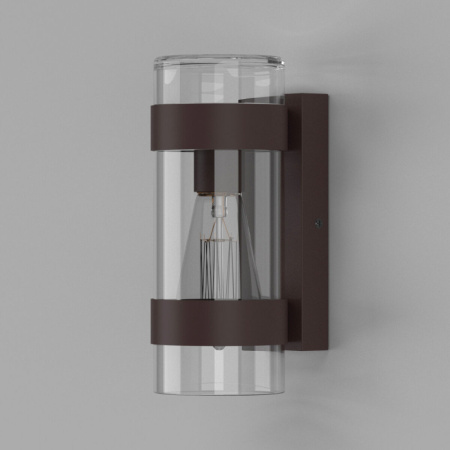 Уличные настенные светильники — Светильник настенный Elektrostandard Falcon темно-коричневый (35167/D) купить в 