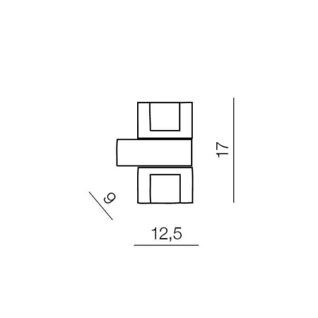 Настенные бра — Настенный светильник Azzardo Box 2 AZ0035 купить в 