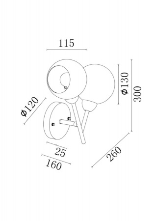 Настенные бра — Бра Freya FR5121WL-02G купить в 