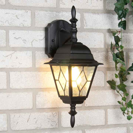 Уличные настенные светильники — Светильник настенный Elektrostandard Vega D черный купить в 