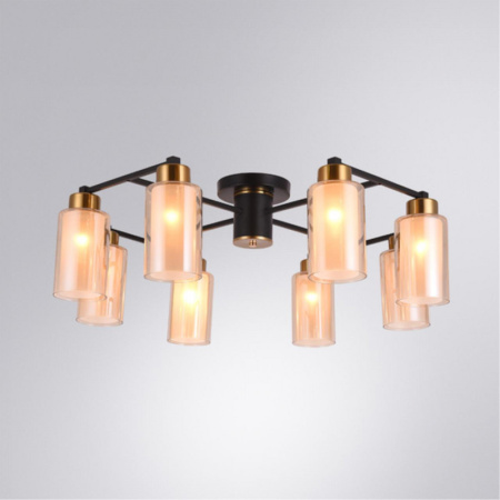 Люстры накладные — Накладная люстра ARTE Lamp A7027PL-8BK купить в  Люстры накладные — Накладная люстра ARTE Lamp A7027PL-8BK купить в