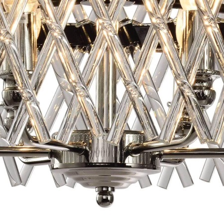 Люстры подвесные — Подвесная люстра Lumien Hall Базиано LH3040/6P-NK-CL купить в 